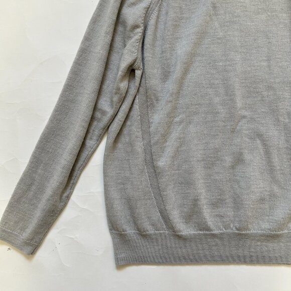 Lululemon Simply Wool Merino Knit Sweater pullover Heather Starlight Gray READ - Picture 4 of 14